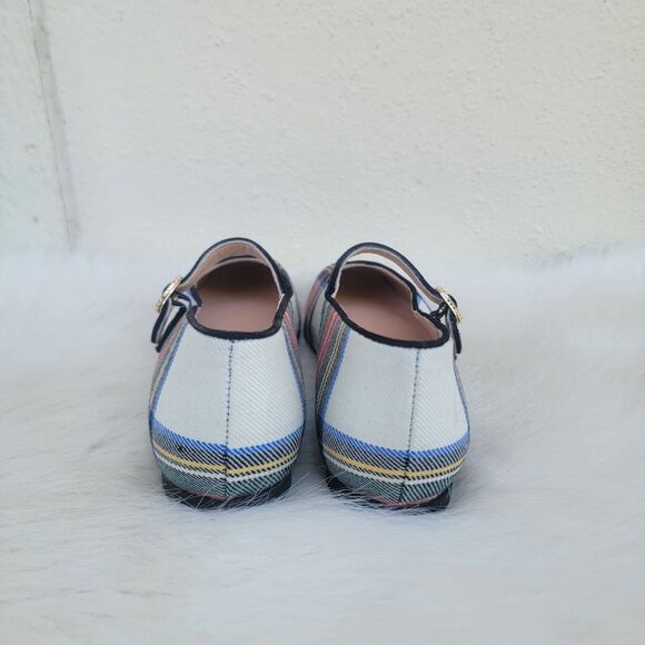 J. Crew Factory Multicolor Plaid Loafers with Strap - Picture 4 of 8